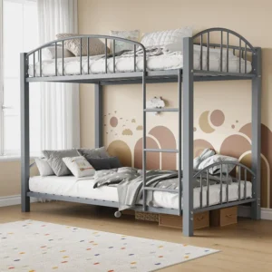 Metal Loft Bed Bunk Beds Twin Over Full Size