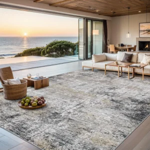 Modern Abstract Washable Area Rug