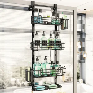 4-Tier Adjustable Over-the-Door Shower Caddy