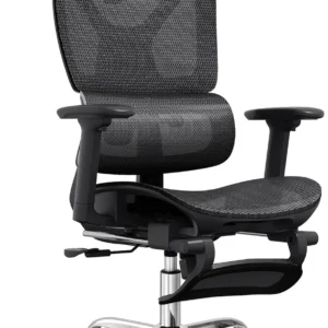 Ergonomic Mesh Office Desk Chair with a Footrest